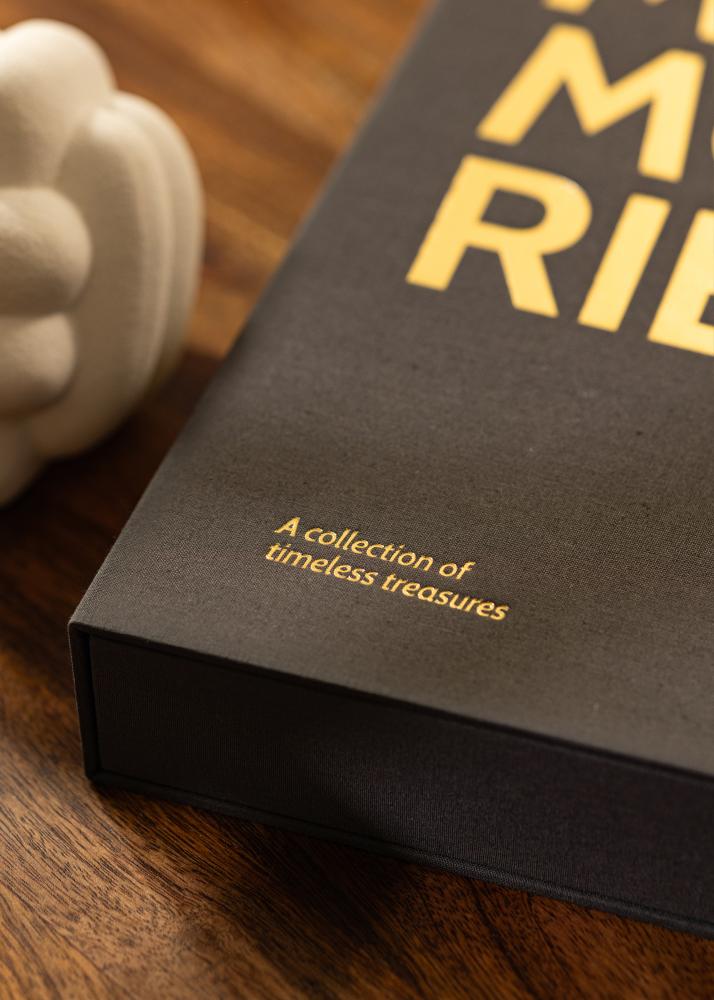 KAILA MEMORIES Black - Coffee Table Photo Album (60 Zwarte zijden)