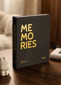 KAILA MEMORIES Black - Coffee Table Photo Album (60 Zwarte zijden)