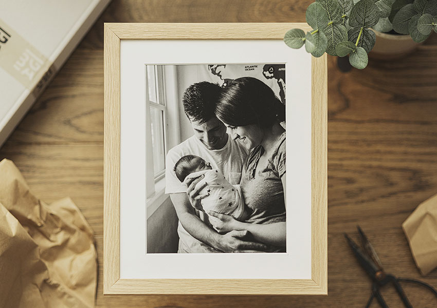 Fotolijst met passe-partout